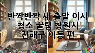 ✨ 반짝반짝 새 출발! 이사 청소 꿀팁 (창원시 진해구 이동 편) 🏡
